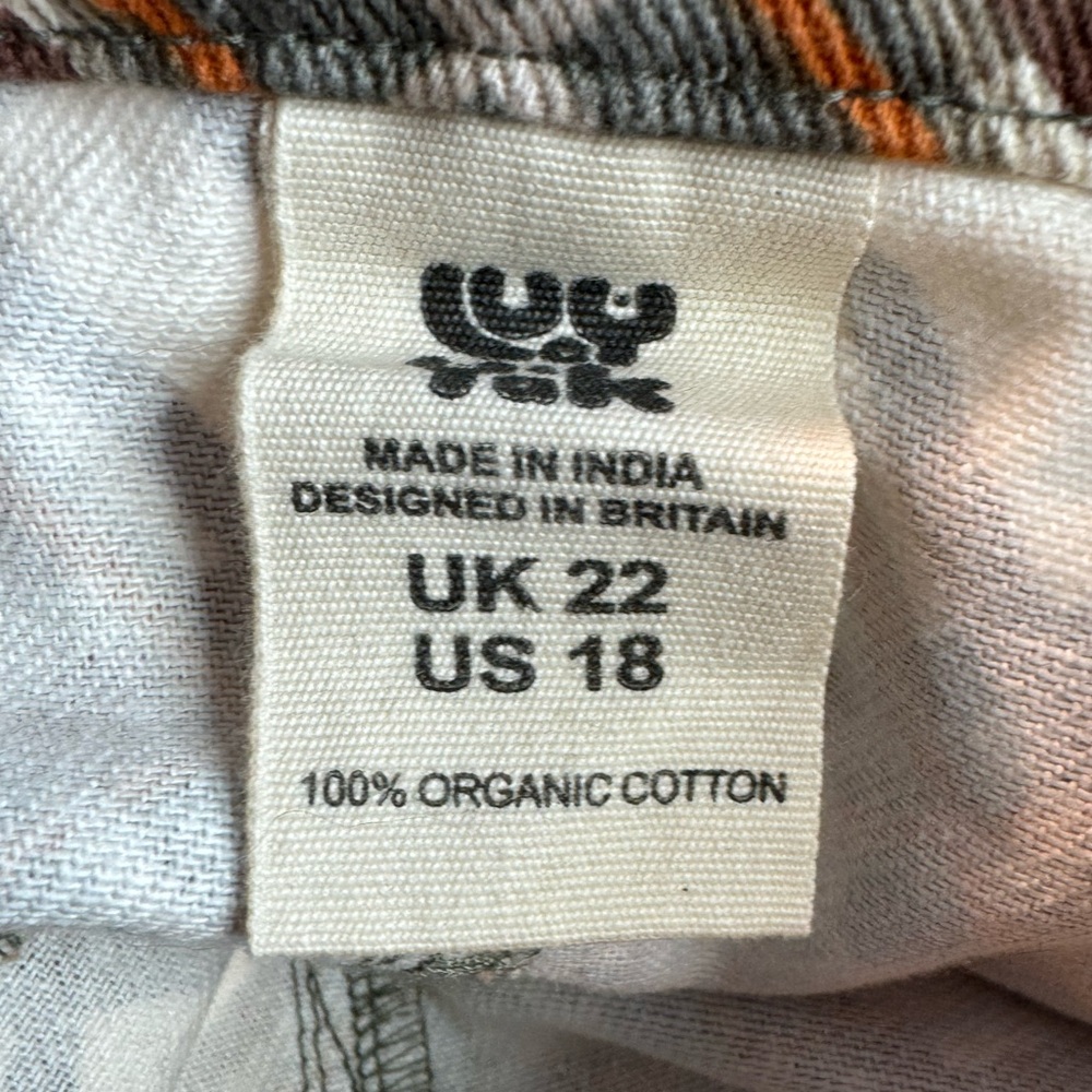NWOT Lucy & Yak Blair Skirt Organic Twill Peggy Print Size UK 22 US 18 - Picture 9 of 12